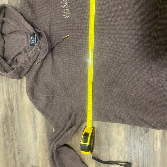 Brown Hurley Y2K Style Hoodie with Embroidered Logo - Picture 5 of 5